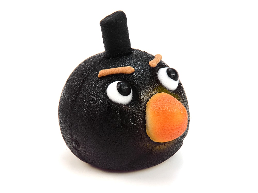 Angry Birds Black - marcipán torta figura - Frischmann