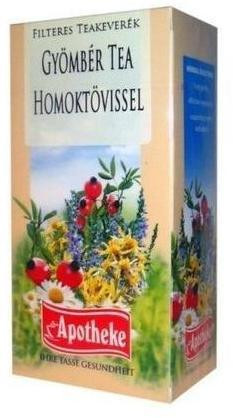 Apotheke gyömbér-homoktövis tea 20x1