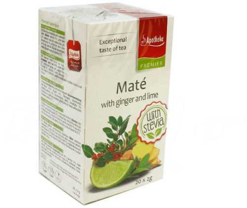 Apotheke mate gyömbér és lime steviával gyümölcstea 40 g