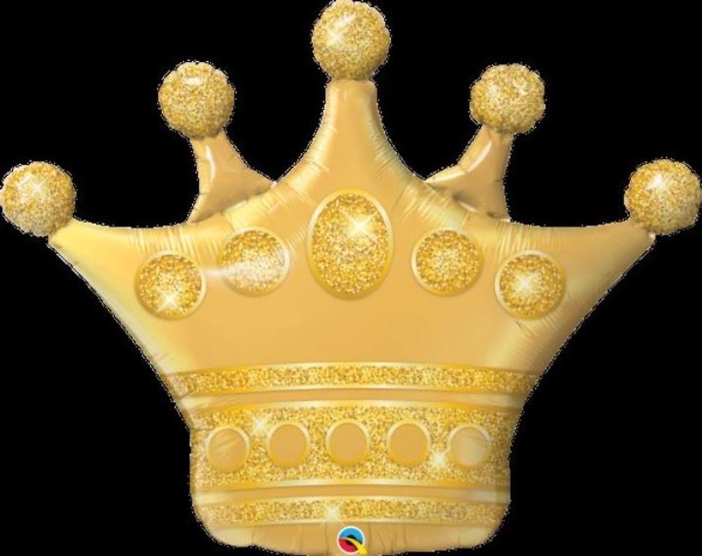 Arany korona fólia léggömb - 104cm - Hercegnő - SMART