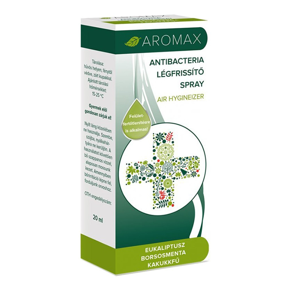 Aromax légfrissítő spray eukaliptusz-borsmenta-kakkukfű 20 ml