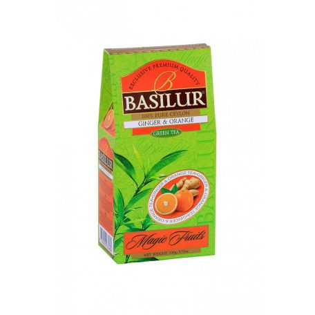Basilur magic fruits gyömbér-narancs szálas zöld tea 100 g
