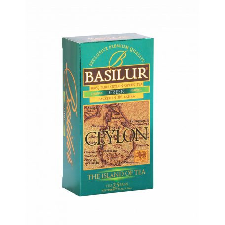 Basilur the island of tea green zöld tea 25 filter 37