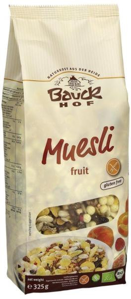 Bauck Hof bio gluténmentes müzli gyümölcsös 325 g