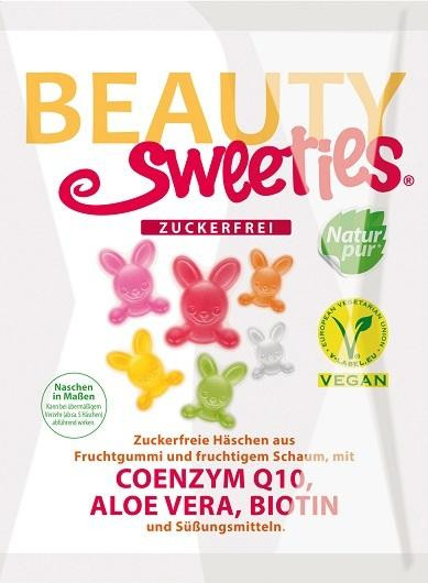 Beauty Sweeties cukormentes vegán gumicukor nyuszik 125 g