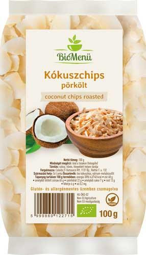 Bio menü bio kókuszchips pörkölt 100 g