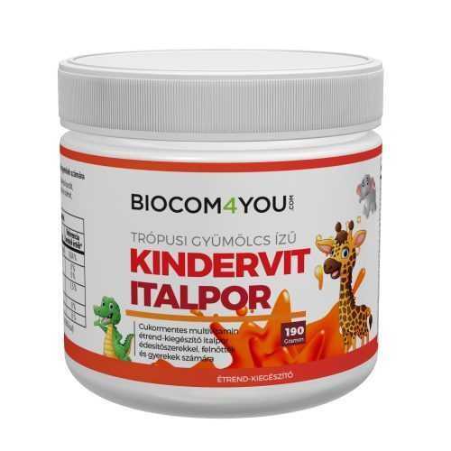 Biocom Kindervit - trópusi gyümölcsízű italpor 190 gr