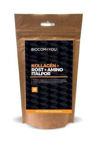 Biocom Kollagén+Rost+Amino Italp mangó ízű utántöltős 510 gramm