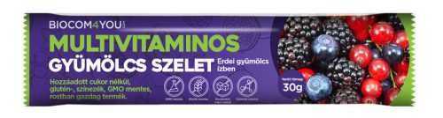 Biocom multivitaminos gyümölcs szelet 30g