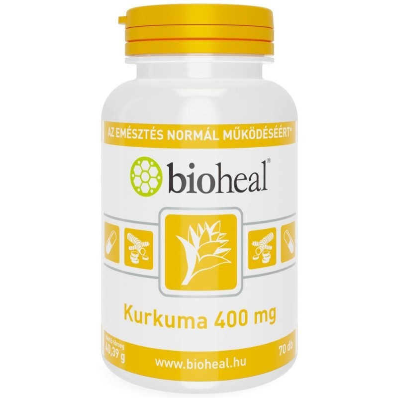 Bioheal kurkuma 400mg tabletta 70 db