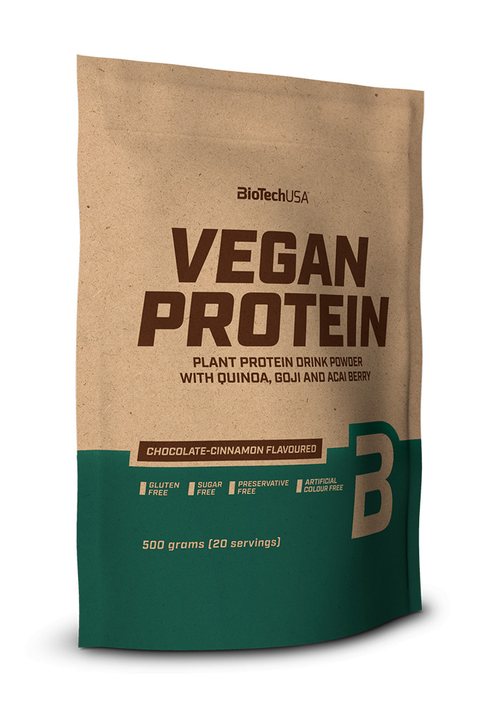 Biotech vegan protein mogyoró ízű fehérje italpor 500 g