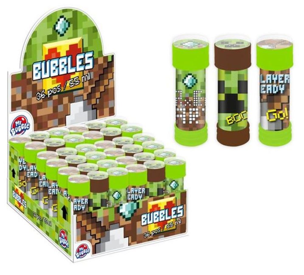 Buborékfújó Minecraft - Pixel 55 ml - SMART