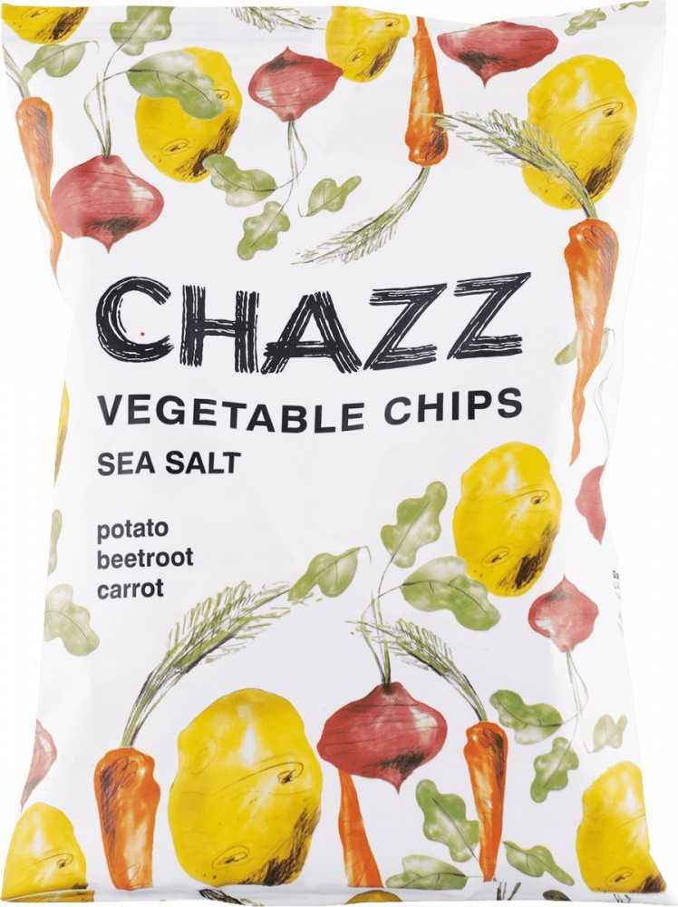 CHAZZ ZÖLDSÉGCHIPS TENGERI SÓS 75 G