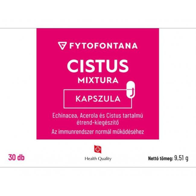 CISTUS MIXTURA KAPSZULA 30DB