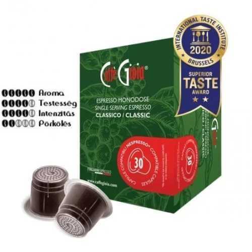 Caffé Gioia kávékapszula nespresso kávégépekkel kompatibilis 100% classic kivitel 30 db