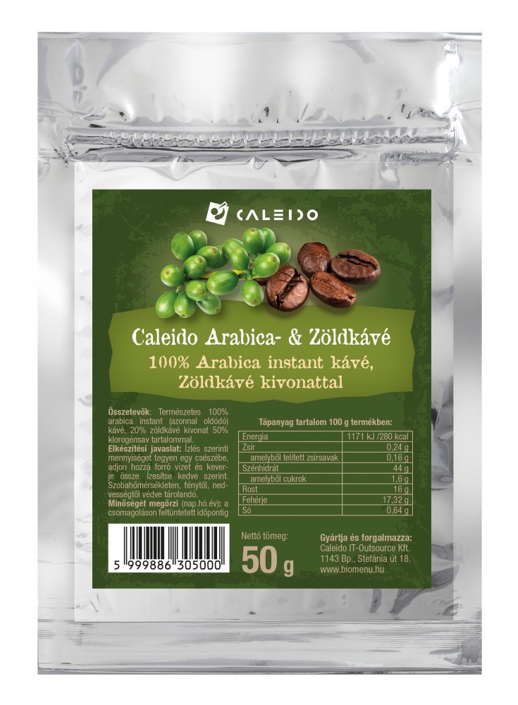 Caleido Arabika- és Zöldkávé 50 g