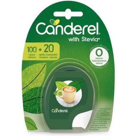 Canderel stevia alapú édesítőszer tabletta 100+20db-os 120 db