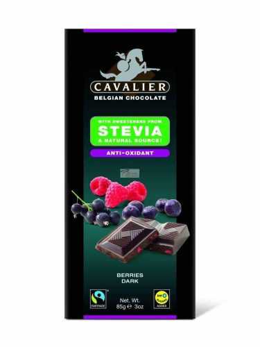 Cavalier étcsokoládé stevia bogyós gyümölcs 85 g