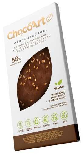 Chocoartz crunchy és csoki csokoládé kókusztejjel és nyomelemekkel 70 g