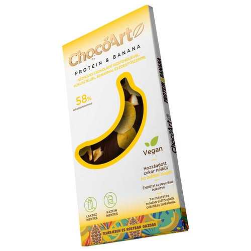 Chocoartz protein és banán kókusztejes csokoládé 20%os fehérje tartalommal 70 g