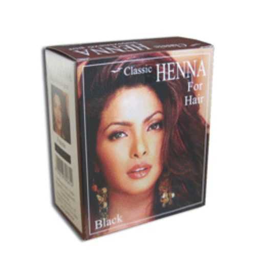 Classic Henna hajszínező por fekete 100 g