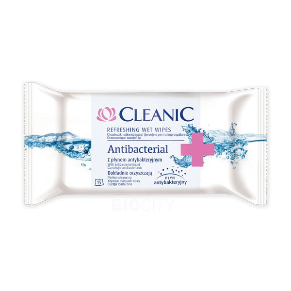 Cleanic Törlőkendő Antibacterial 15 db