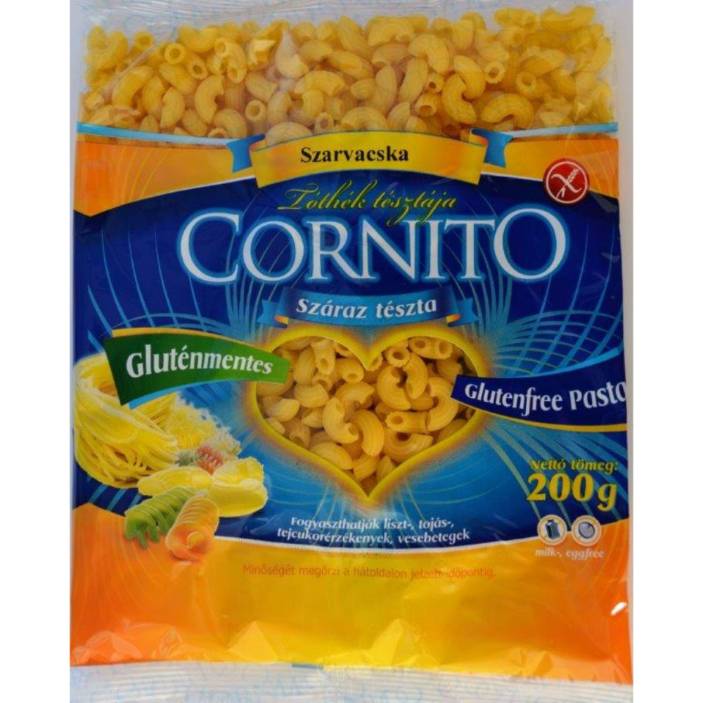 Cornito gluténmentes tészta szarvacska 200 g