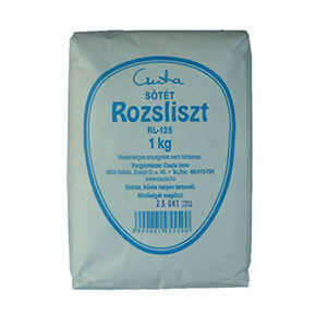 Csuta sötét rozsliszt rl-125 1000 g