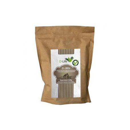 D-life D-mix szénhidrátcsökkentett sütőkeverék 70% teljes kiőrlésű liszttel 500 g