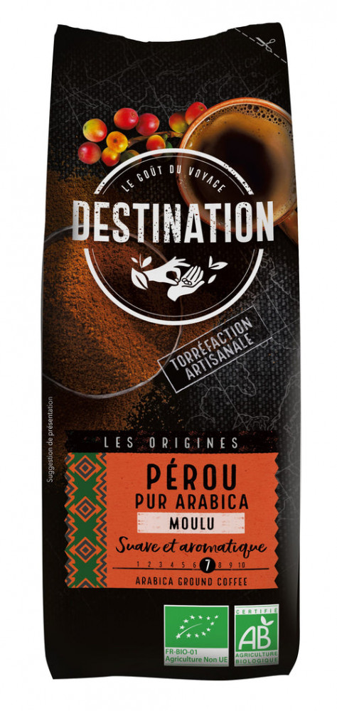 Destination 250 peru - őrölt bio kávé -100% arabica 250 g