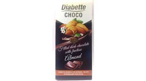 Dibette mandula ízű krémmel töltött étcsokoládé fruktózzal 80 g