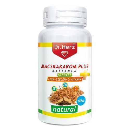 Dr. Herz Macskakarom+Szerves Cink+Szelén+C vitamin 60db kapszula