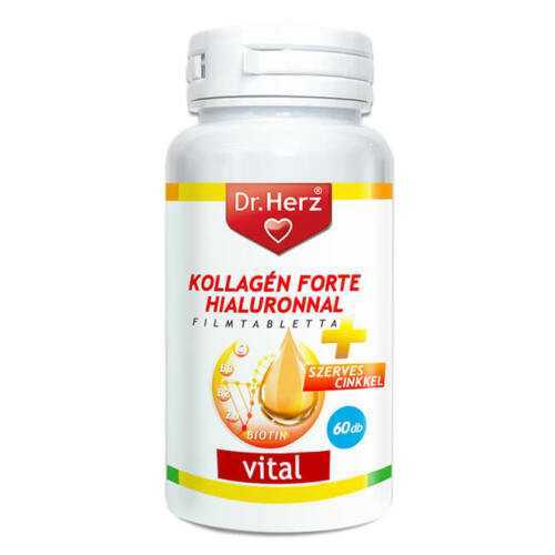 Dr.Herz Kollagén Forte Hialuronnal Tab. 60 db