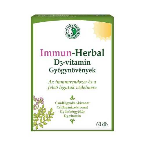 Dr.chen immun-herbal D3-vitamin kapszula 60 db