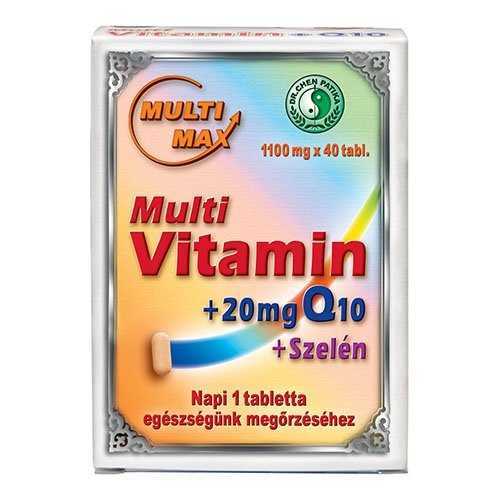 Dr.chen multimax vitamin+q10+szelén tabletta 40 db