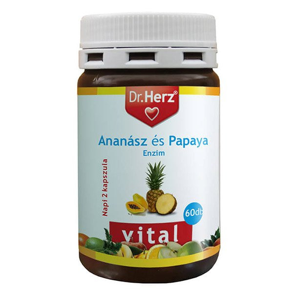 Dr.herz ananász-papaya enzim kapszula 60 db