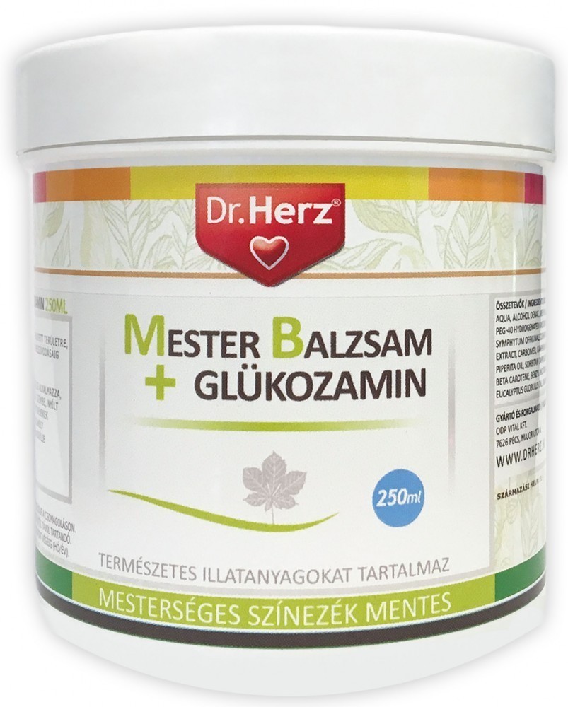 Dr.herz mesterbalzsam+glüközamin 250 ml