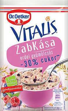 Dr.oetker vitalis szuperkása cukorcsökk. erdei gyümölcsös zabkása 53 g