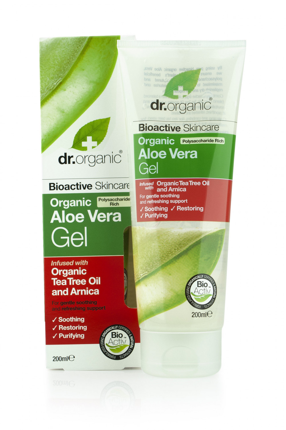 Dr.organic bio aloe vera gél teafaolajos 200 ml