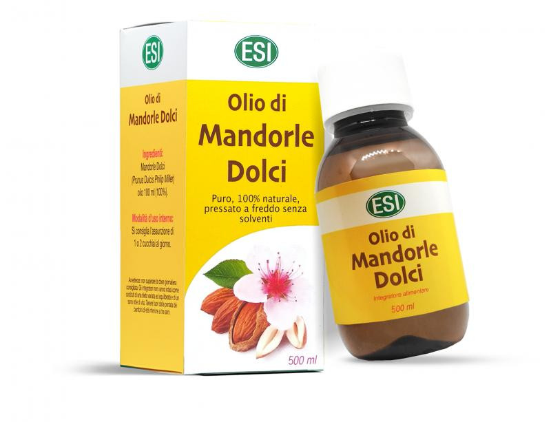 ESI®100%-os hidegen sajtolt mandulaolaj 500 ml - Belsőleg fogyasztva segíti az emésztést