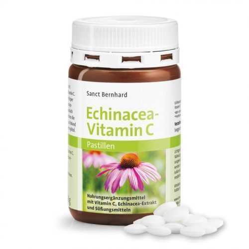 Echinacea + C-vitamin S.Bernhard 200 db pasztilla ÚJ!