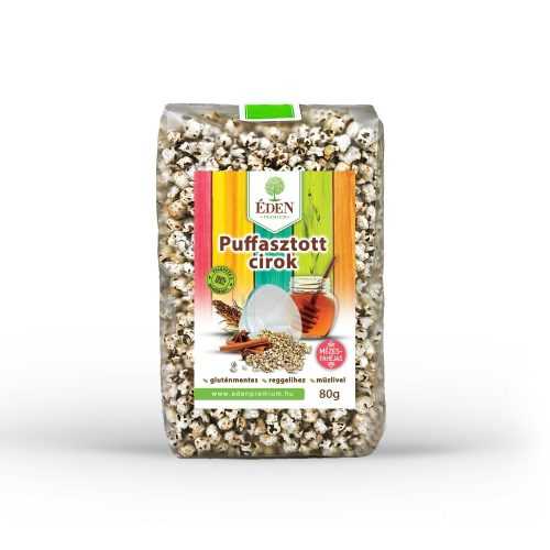 Éden prémium puffasztott cirok mézes-fahéjas 80 g