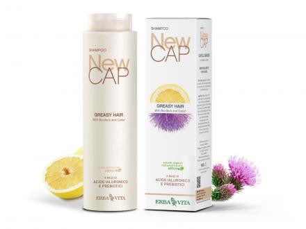 ErbaVita® NEWCAP® sampon zsíros hajra CAPELLI GRASSI - vegyianyag mentes