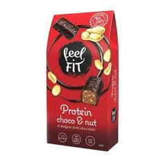 Feel Fit belga étcsokoládés protein desszert földimogyoróval 83 g