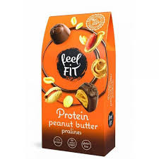 Feel Fit mogyoróvajas belga tejcsokoládés protein praliné 66 g