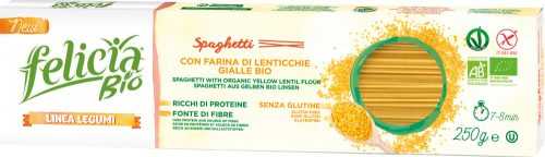 Felicia Bio Sárga lencse spagetti gluténmentes tészta 250 g