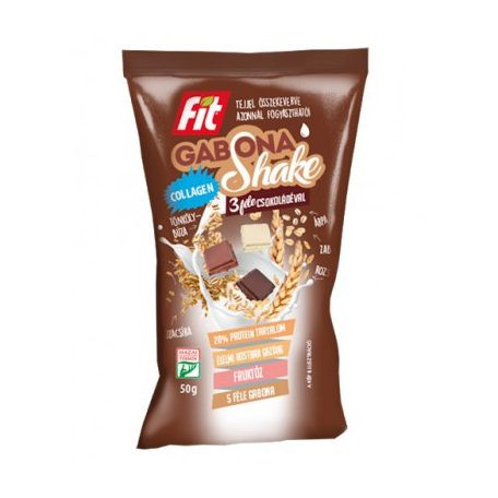 Fit gabona shake collagén és protein 3 féle csokoládéval 50 g