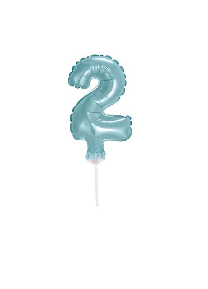 Fólia léggömb számok türkiz (Tiffany) 12