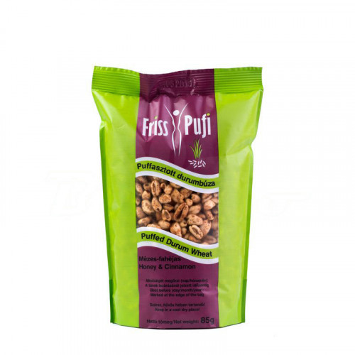 Friss pufi puffasztott durumbúza méz-fahéj 85 g