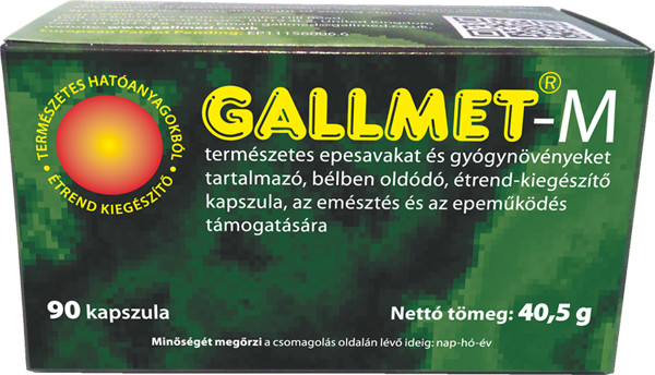 Gallmet-M-90 gyógynövény kapszula 90 db